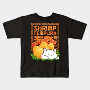 Chubby Cat Shrimp Tempura Kids T-Shirt